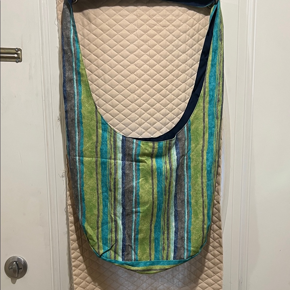 Striped Multicolor Hobo Bag